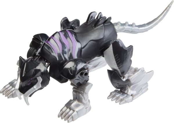 Marvel Mech Strike Mechasaurs, 4-Inch Black Panther with Sabre Claw Action Figure F6676 - Image 5