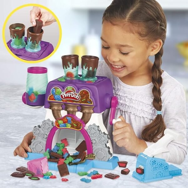 Play-Doh Kitchen Creations Candy Delight Playset with 5 Non-Toxic Play-Doh Cans E9844 - Image 5