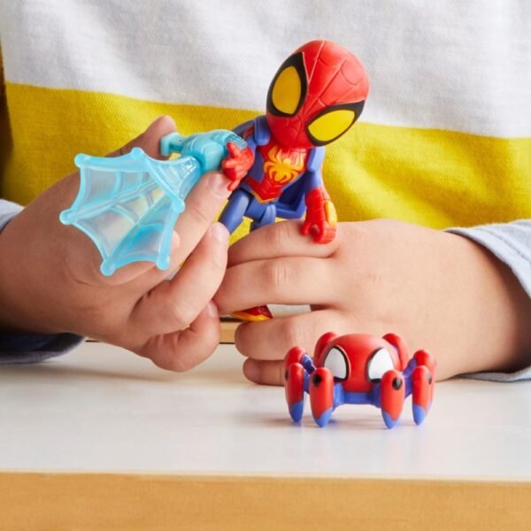 Marvel Spidey and His Amazing Friends Web-Spinners, Spidey Figure, Web-Spinning Accessory F7256 - Image 6