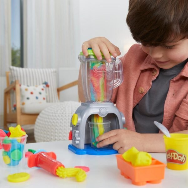 Play-Doh Swirlin' Smoothies Toy Blender Playset, Play Kitchen Toys F9142 - Image 6