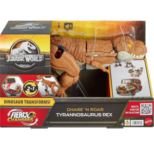 Jurassic World Transforming Toy, Tyrannosaurus T Rex Dinosaur to Off Road Truck Vehicle HPD38