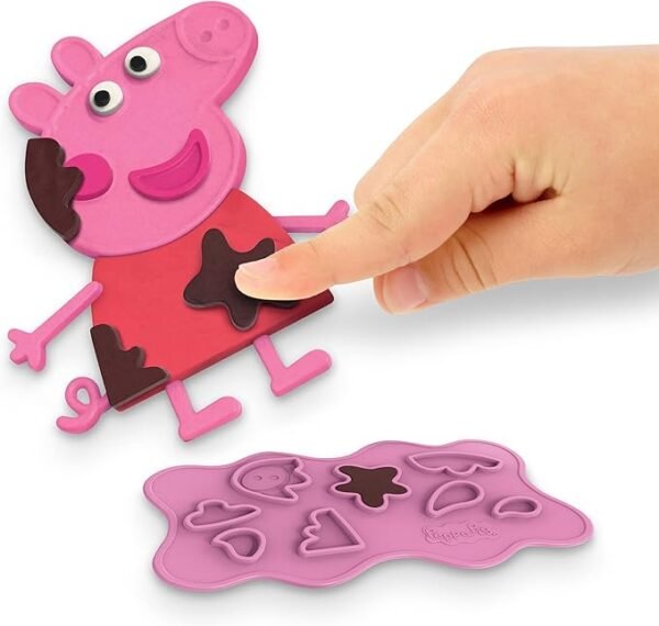 Play-Doh Peppa Pig Stylin Set with 9 Non-Toxic Modeling Compound Cans, 11 Accessories, Peppa Pig Toy F1497 - Image 7