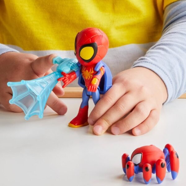 Marvel Spidey and His Amazing Friends Web-Spinners, Spidey Figure, Web-Spinning Accessory F7256 - Image 7