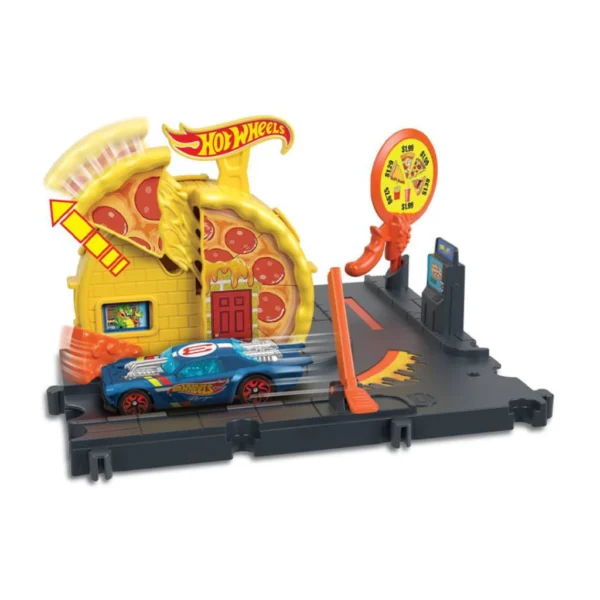 Mattel Hot Wheels City Speedy Pizza Pick-Up HMD53 - Image 3