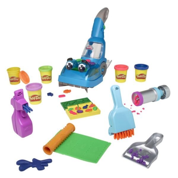 Play-Doh Zoom Zoom Vacuum and Cleanup Toy with 5 Colors F3642