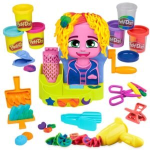 Play-Doh Hair Stylin' Salon Playset, Pretend Play Toy Set F8807