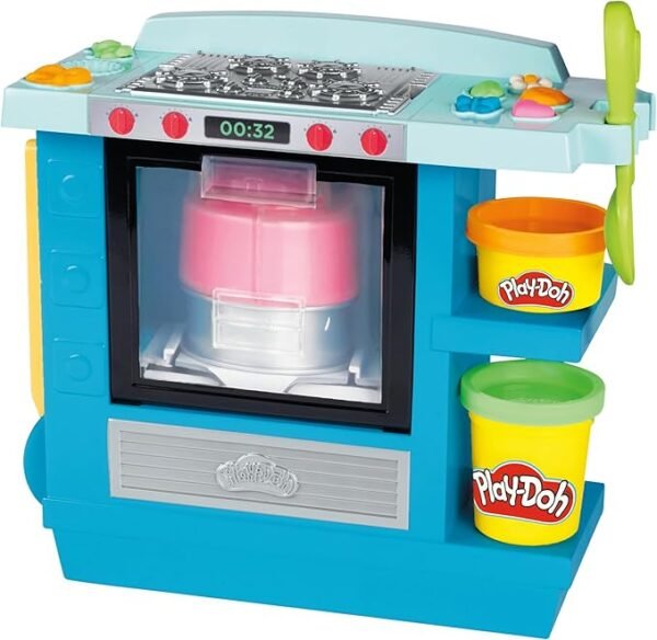 Play-Doh Kitchen Creations Rising Cake Oven Playset with 5 Cans, Non-Toxic F1321