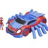 Spidey and His Amazing Friends Ultimate Web-Crawler, With Spidey Stunner Feature And 4-Inch Spidey Figure F1460