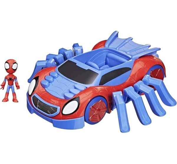 Spidey and His Amazing Friends Ultimate Web-Crawler, With Spidey Stunner Feature And 4-Inch Spidey Figure F1460