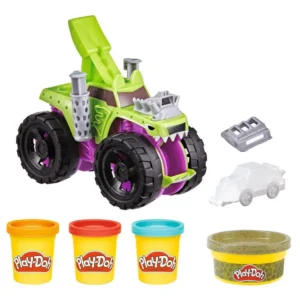 Play-Doh Wheels Chompin' Monster Truck Toy with Car Accessory and 4 Colors F1322