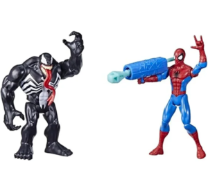 Marvel Spider-Man Spider-Man Vs Venom Battle Packs, 6-Inch-Scale Spider-Man and Venom Action Figure 2-Pack F4987