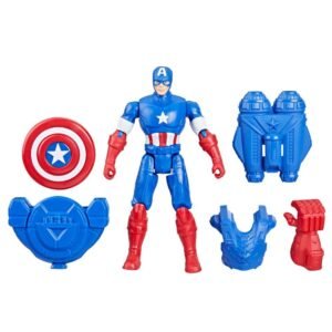Marvel Avengers Epic Hero Series Battle Gear 4" Captain America Action Figure F9341