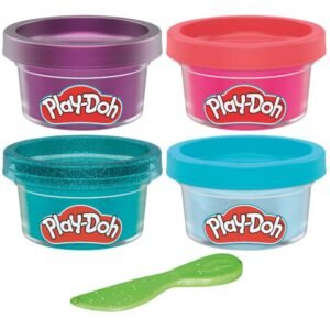 Play-Doh Dino Mini Color 4-Pack of Modeling Compound with Glitter and Metallic Colors, 1-Ounce Cans, Non-Toxic F7570