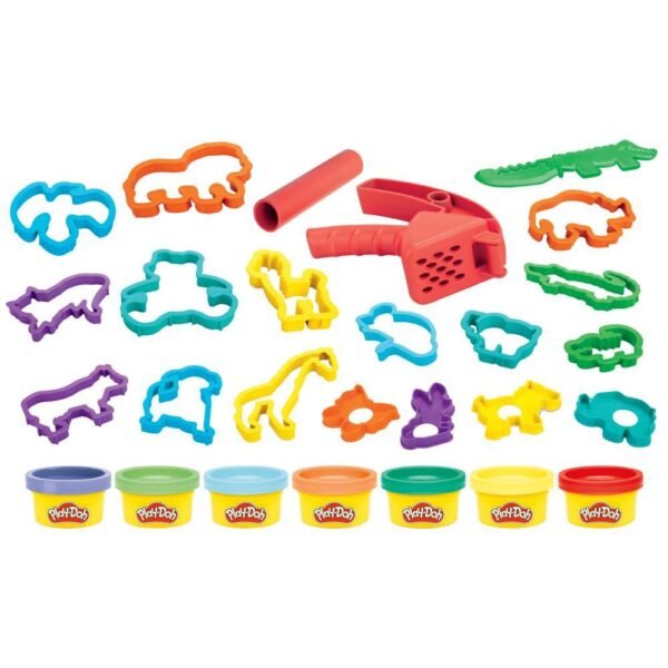 Play-Doh Imagine Animals Set with 20 Animal-Themed Tools, Kids Toys F8161