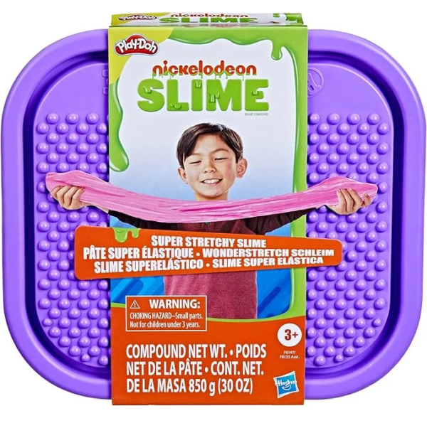 Play-Doh Nickelodeon Slime Brand Compound Stretchy Pink Tub, 30 Ounces of Bulk Slime Sensory Toys F8147