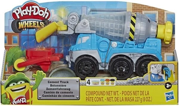 Play-Doh Wheels Cement Truck Toy with 4 Non-Toxic Play-Doh Colors E6891 - Image 2