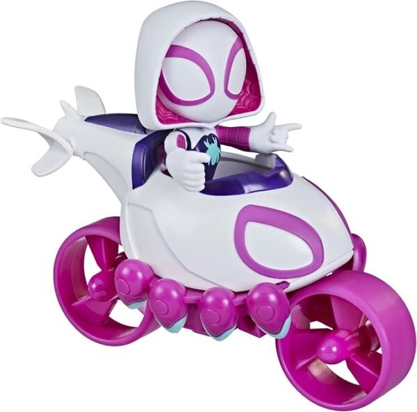 Spiderman and His Amazing Friends, Ghost-Spider Action Figure & Toy Motorcycle F461 - Image 2