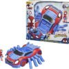 Spidey and His Amazing Friends Ultimate Web-Crawler, With Spidey Stunner Feature And 4-Inch Spidey Figure F1460 - Image 2