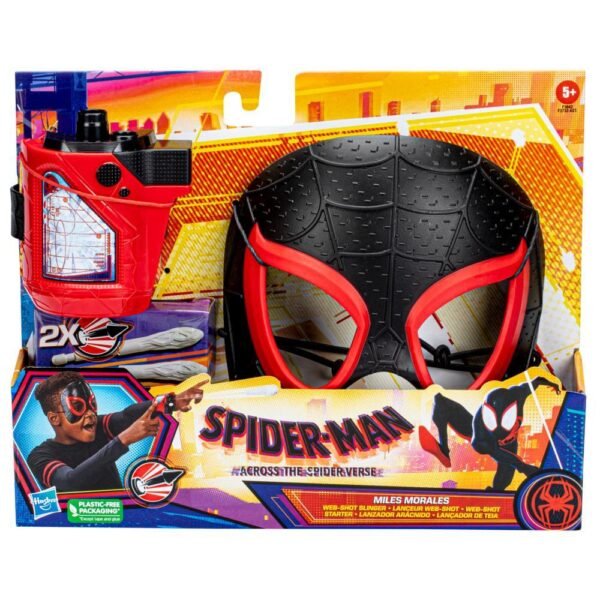 Marvel Spider-Man: Across the Spider-Verse Miles Morales Web-Shot Slinger Mask and Blaster F3842 - Image 2