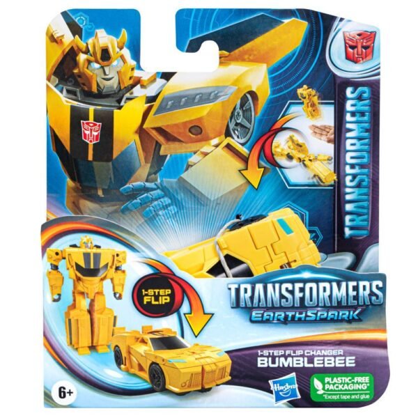 Transformers Toys EarthSpark 1-Step Flip Changer Bumblebee Action Figure F6717 - Image 2