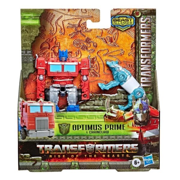 Transformers: Rise of the Beasts Movie Beast Alliance Beast Weaponizers 2-Pack Optimus Prime Toy F4612 - Image 2