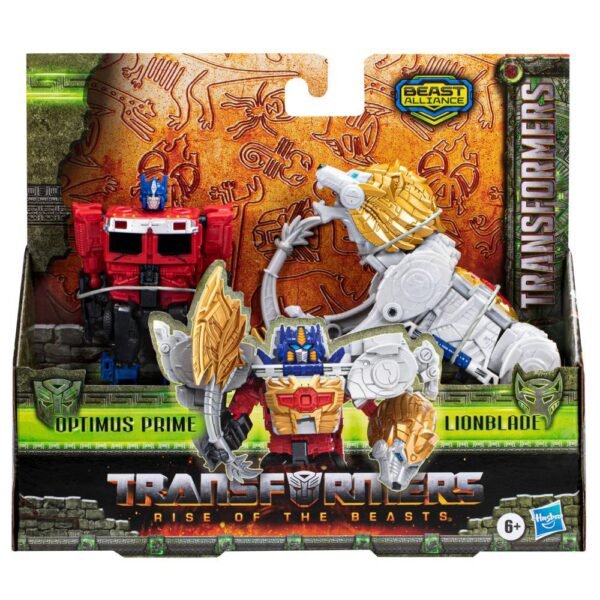 Transformers: Rise of the Beasts Movie, Beast Alliance, Beast Combiners 2-Pack Optimus Prime Toys F4622 - Image 2