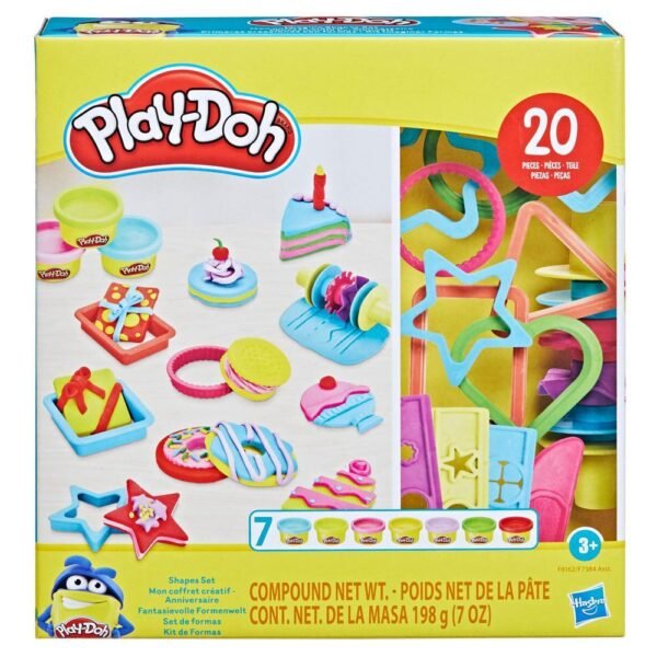 Play-Doh Imagine Shapes Set with 20 Tools, Kids Toys F8162 - Image 2