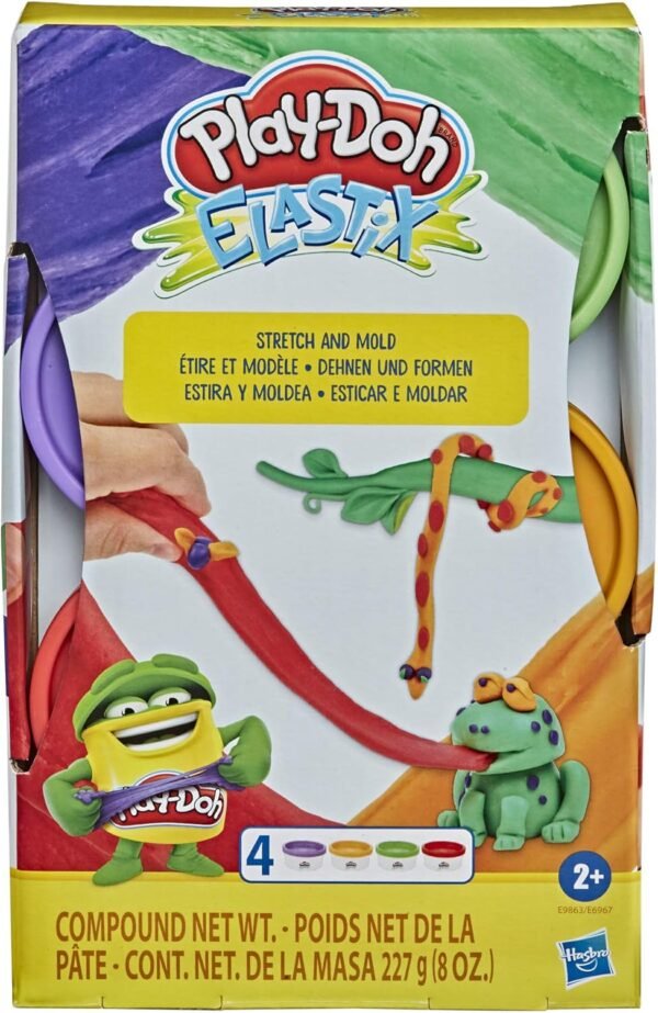 Play-Doh Elastix Compound 4-Pack of Bold Colors E9863 - Image 2