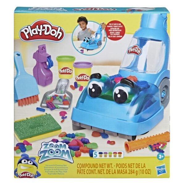 Play-Doh Zoom Zoom Vacuum and Cleanup Toy with 5 Colors F3642 - Image 2