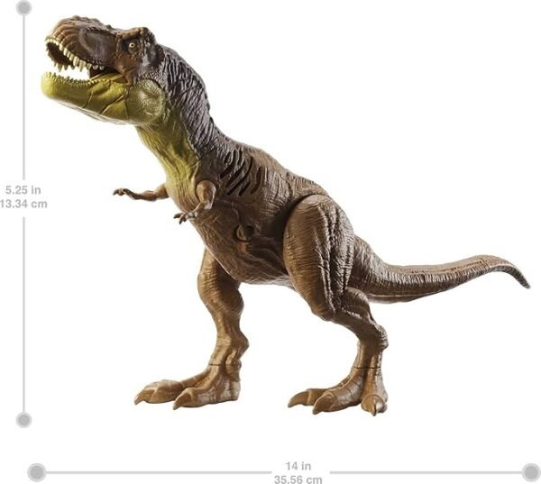 Jurassic World 12-in Dinosaur Figure Strike & Chomp Multicolor HBK21 - Image 3