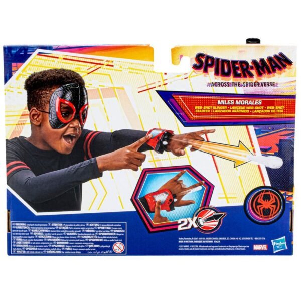 Marvel Spider-Man: Across the Spider-Verse Miles Morales Web-Shot Slinger Mask and Blaster F3842 - Image 3