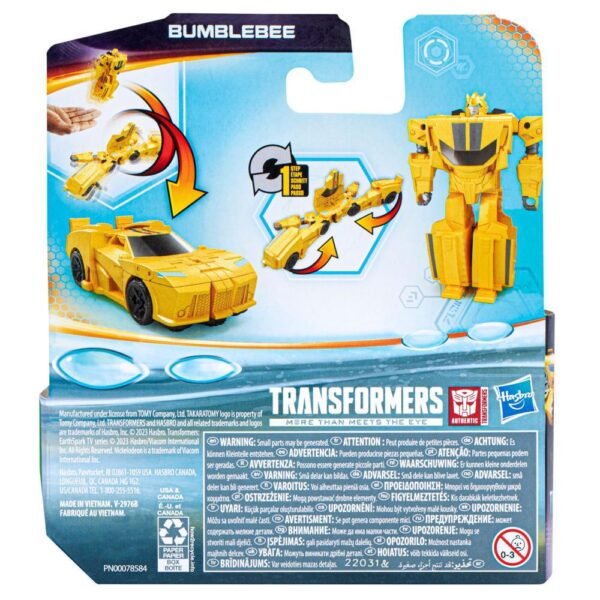 Transformers Toys EarthSpark 1-Step Flip Changer Bumblebee Action Figure F6717 - Image 3