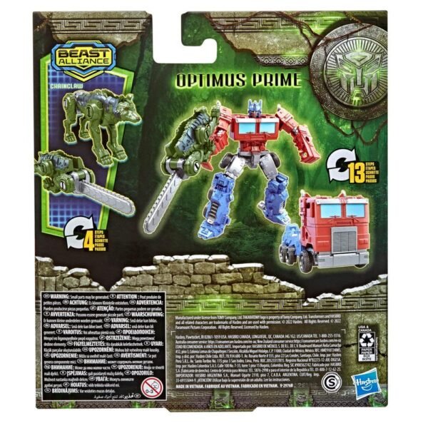 Transformers: Rise of the Beasts Movie Beast Alliance Beast Weaponizers 2-Pack Optimus Prime Toy F4612 - Image 3