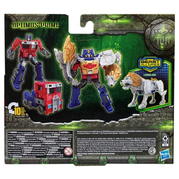 Transformers: Rise of the Beasts Movie, Beast Alliance, Beast Combiners 2-Pack Optimus Prime Toys F4622 - Image 3