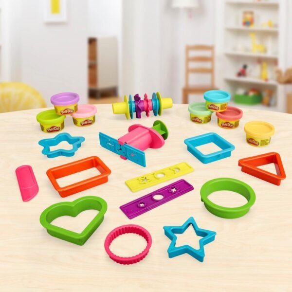 Play-Doh Imagine Shapes Set with 20 Tools, Kids Toys F8162 - Image 3