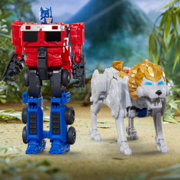 Transformers: Rise of the Beasts Movie, Beast Alliance, Beast Combiners 2-Pack Optimus Prime Toys F4622 - Image 4