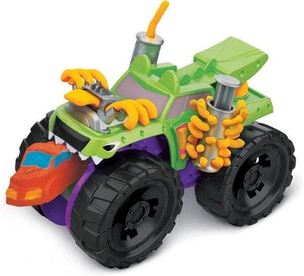 Play-Doh Wheels Chompin' Monster Truck Toy with Car Accessory and 4 Colors F1322 - Image 3