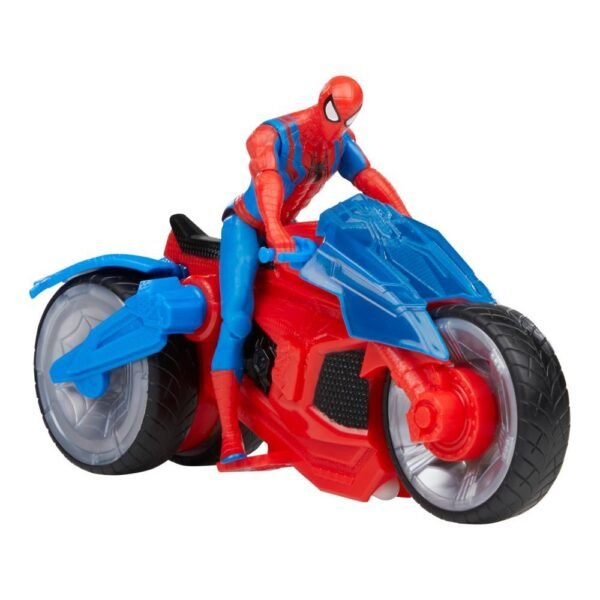 Marvel Spider-Man Web Blast Cycle Kids Playset with Poseable Spider-Man Action Figure F6899 - Image 4