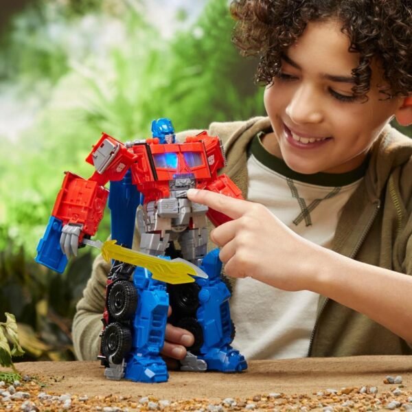 Transformers Toys Transformers: Rise of the Beasts Movie, Beast-Mode Optimus Prime Action Figure F3939 - Image 5