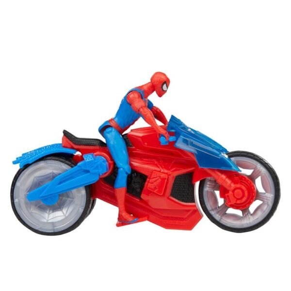 Marvel Spider-Man Web Blast Cycle Kids Playset with Poseable Spider-Man Action Figure F6899 - Image 5