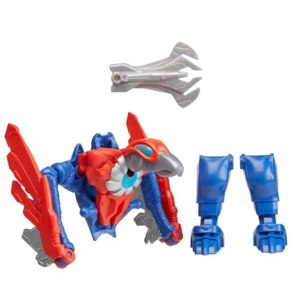 Marvel Mech Strike Mechasaurs Captain America (4”) with Redwing Mechasaur Action Figures F6675 - Image 6