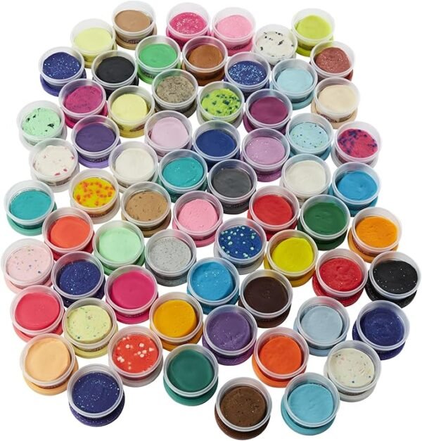 Play-Doh Ultimate Color Collection 65-Pack of Modeling Compound, Non-Toxic, 1-Ounce Fun Size Cans, Includes Sapphire, Sparkle, Confetti, Metallic Colors, and Color Burst F1528 - Image 6