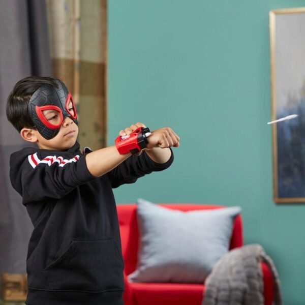 Marvel Spider-Man: Across the Spider-Verse Miles Morales Web-Shot Slinger Mask and Blaster F3842 - Image 7