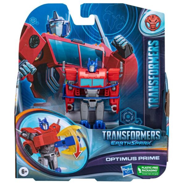 Transformers Toys EarthSpark Warrior Class Optimus Prime Action Figure F6724 - Image 2
