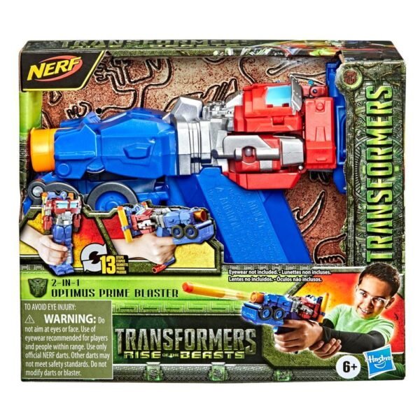 Transformers Toys Transformers: Rise of the Beasts Movie 2-in-1 Optimus Prime Blaster F3901 - Image 2