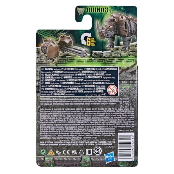 Transformers: Rise of the Beasts Movie, Beast Alliance, Beast Battle Masters Rhinox Action Figure F4600 - Image 2