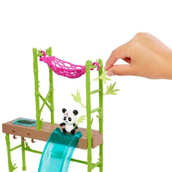 Barbie Panda Care And Rescue Playset With Doll, Plus Color Change Feature HKT77 - Image 3