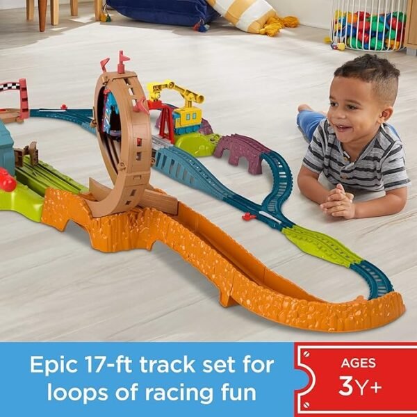 Thomas & Friends Launch & Loop Maintenance Yard Toy Train Set With Motorized Thomas HHN25 - Image 3