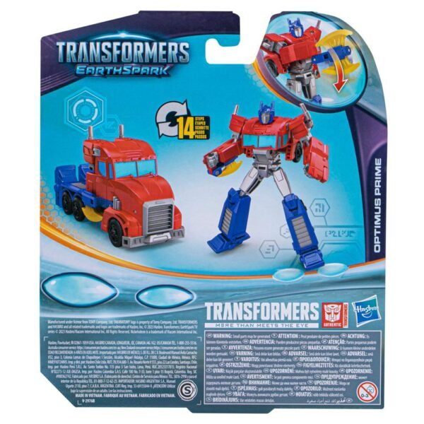 Transformers Toys EarthSpark Warrior Class Optimus Prime Action Figure F6724 - Image 3