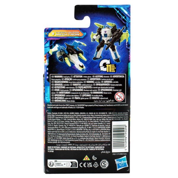 Transformers Legacy United Core Energon Universe Megatron 3.5” Action Figure F8517 - Image 3